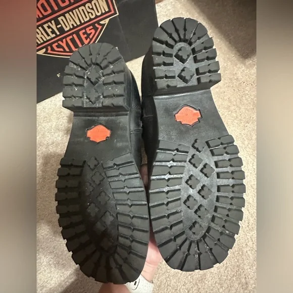 Harley-Davidson Black Leather Alivia Ankle Boots - Picture 4 of 4